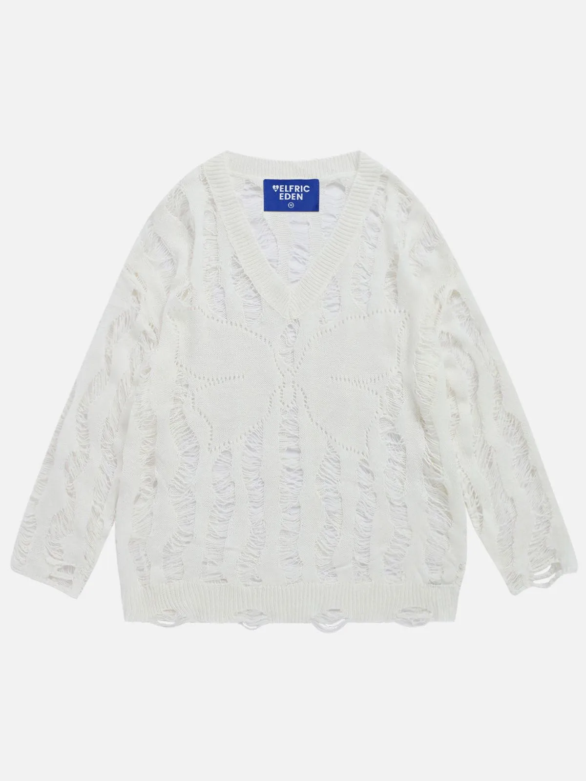 Aelfric Eden Cut-Out Distressed Sweater