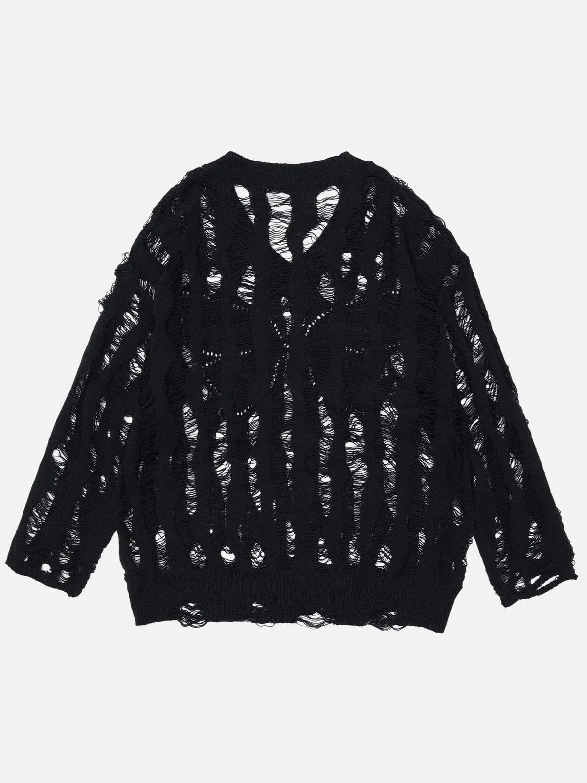 Aelfric Eden Cut-Out Distressed Sweater