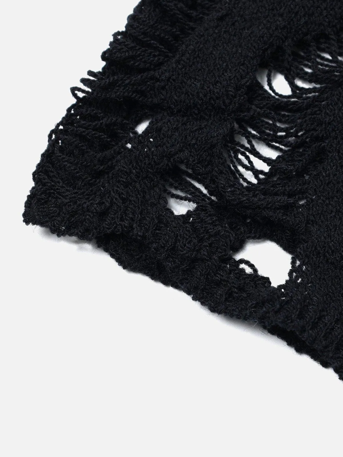 Aelfric Eden Cut-Out Distressed Sweater