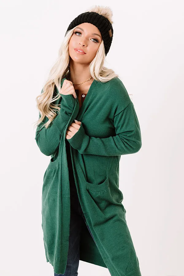 Airstream Dreams Cardigan In Green