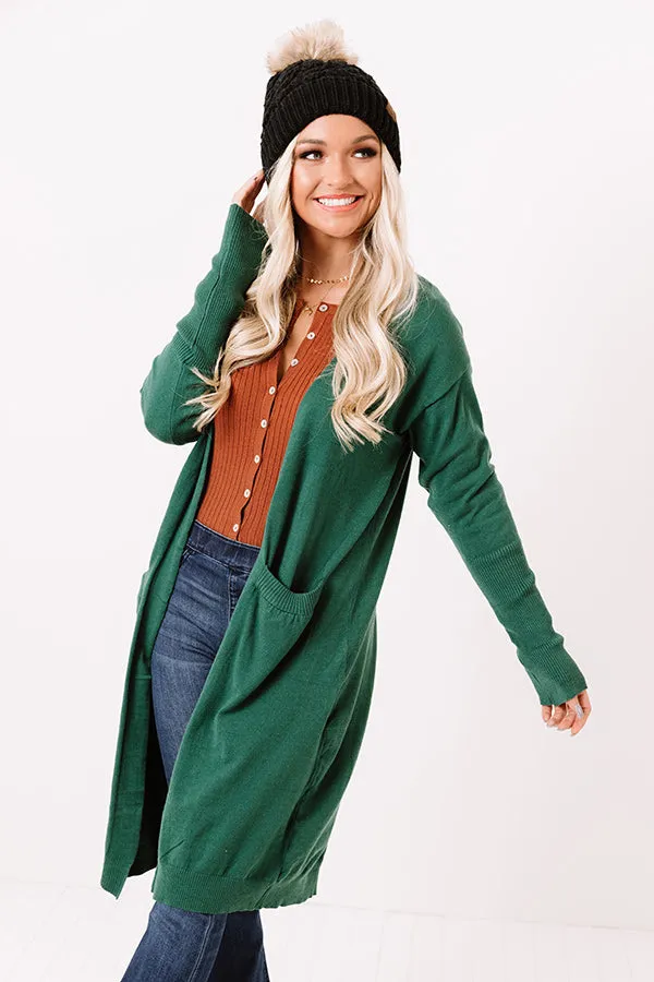 Airstream Dreams Cardigan In Green