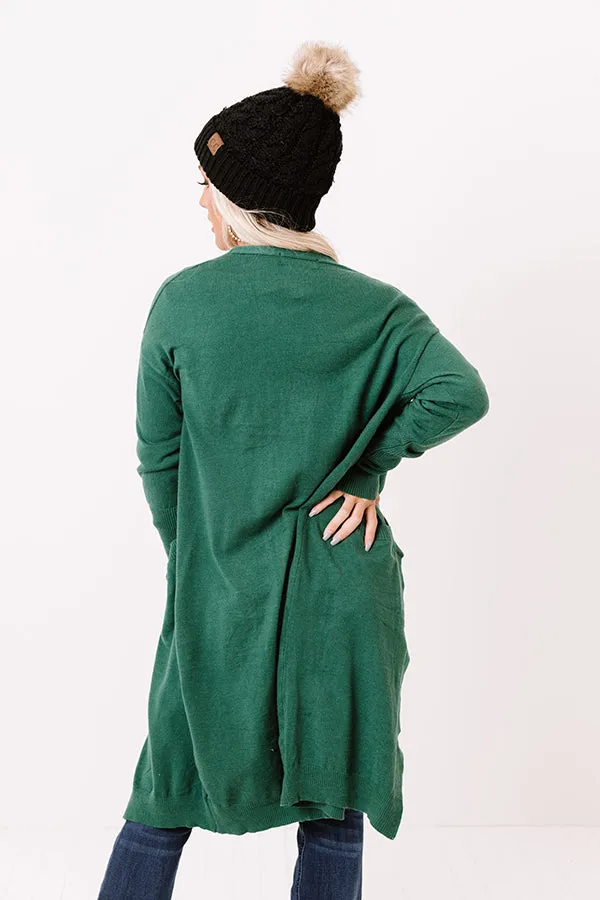 Airstream Dreams Cardigan In Green