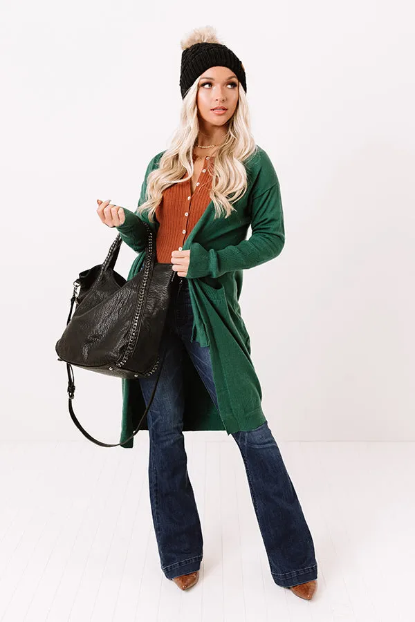 Airstream Dreams Cardigan In Green