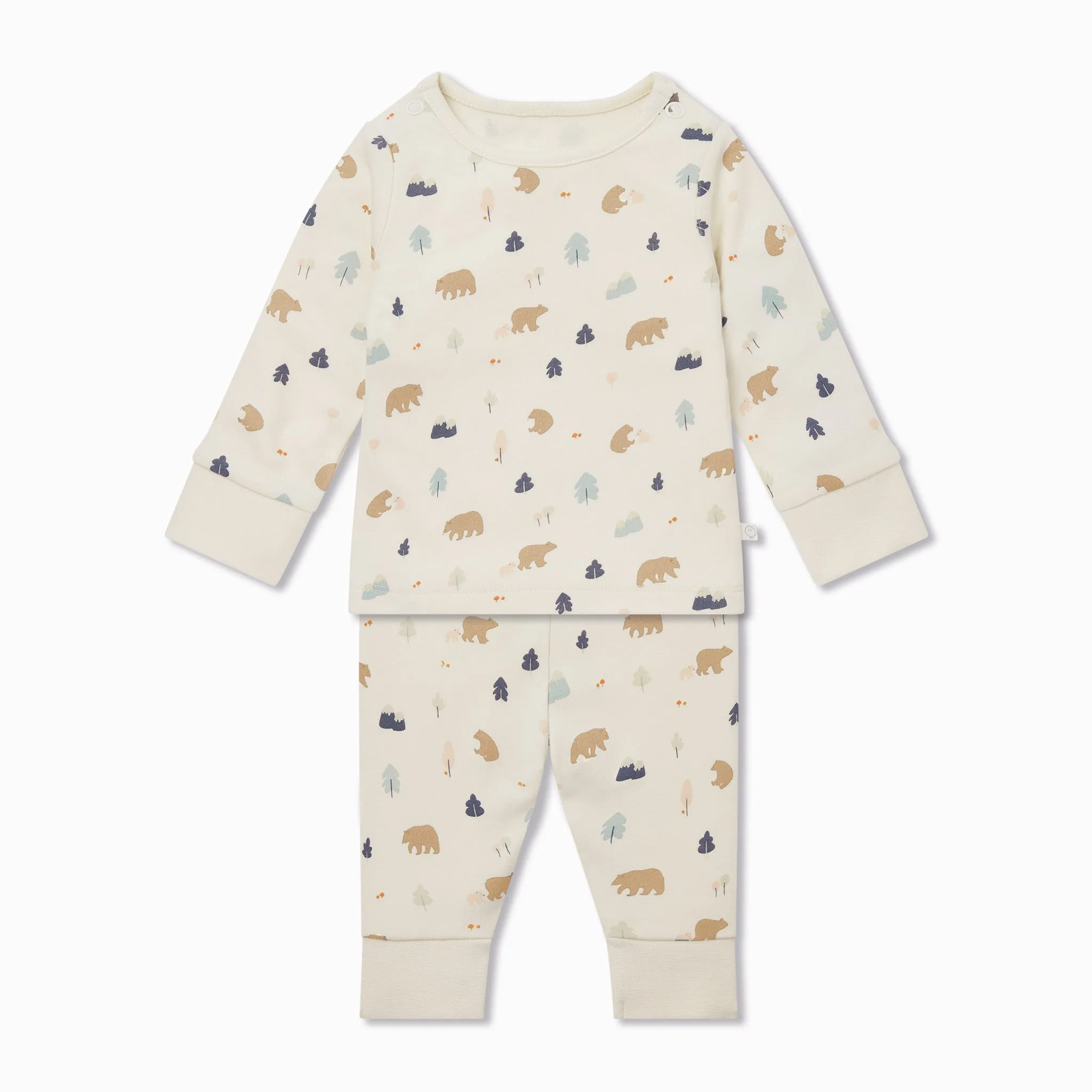 Bear Print Pajama Set