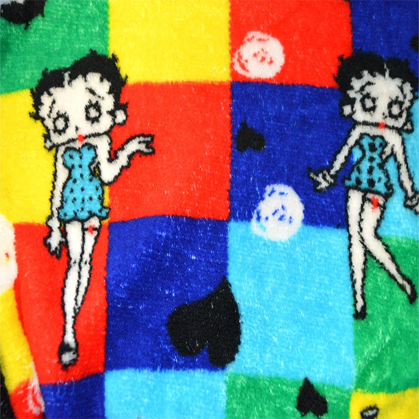 Betty Boop Super Soft Colorblock Plush Robe