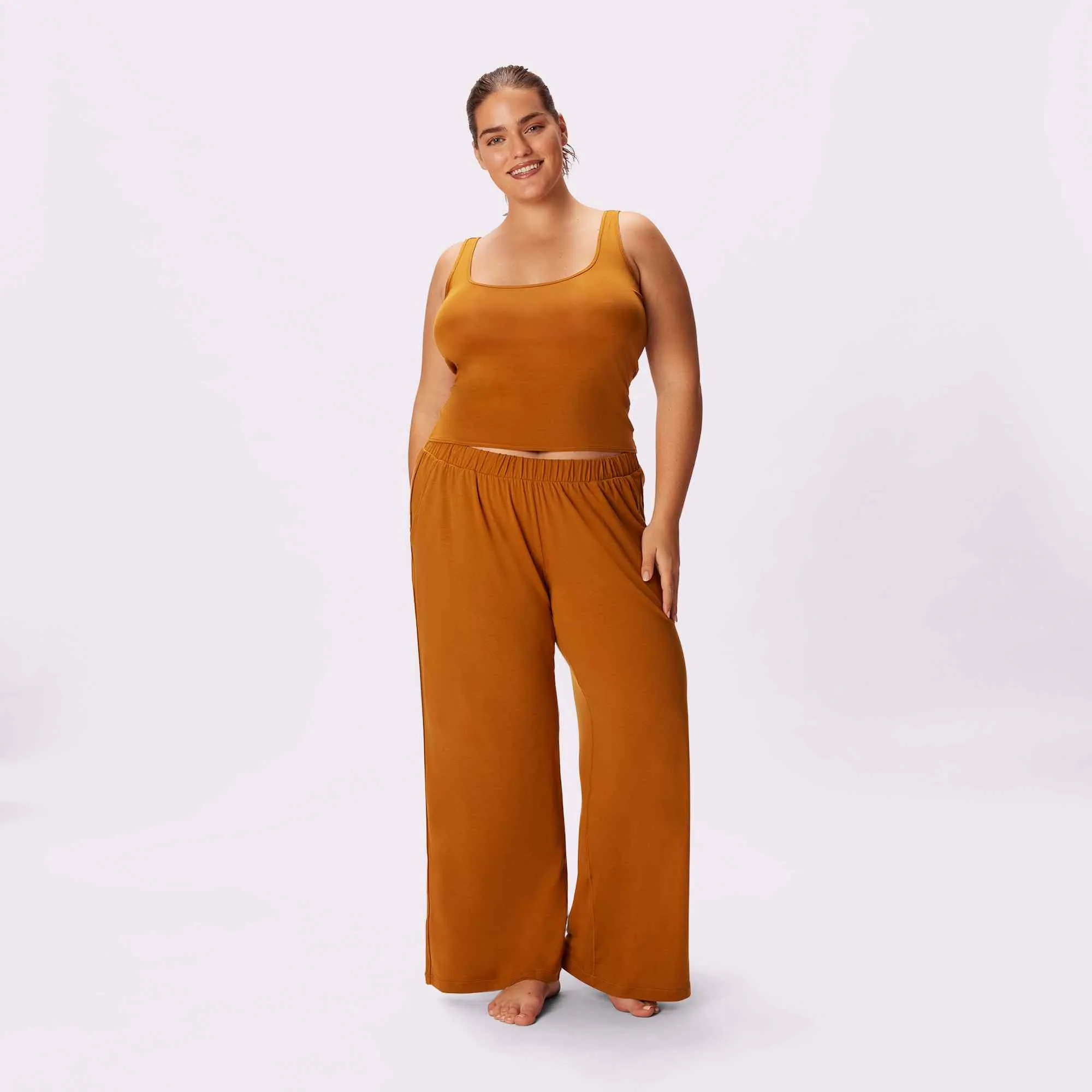 Cloud Sleep Pocket Pant | SuperSoft (Crushed Berry Plaid)
