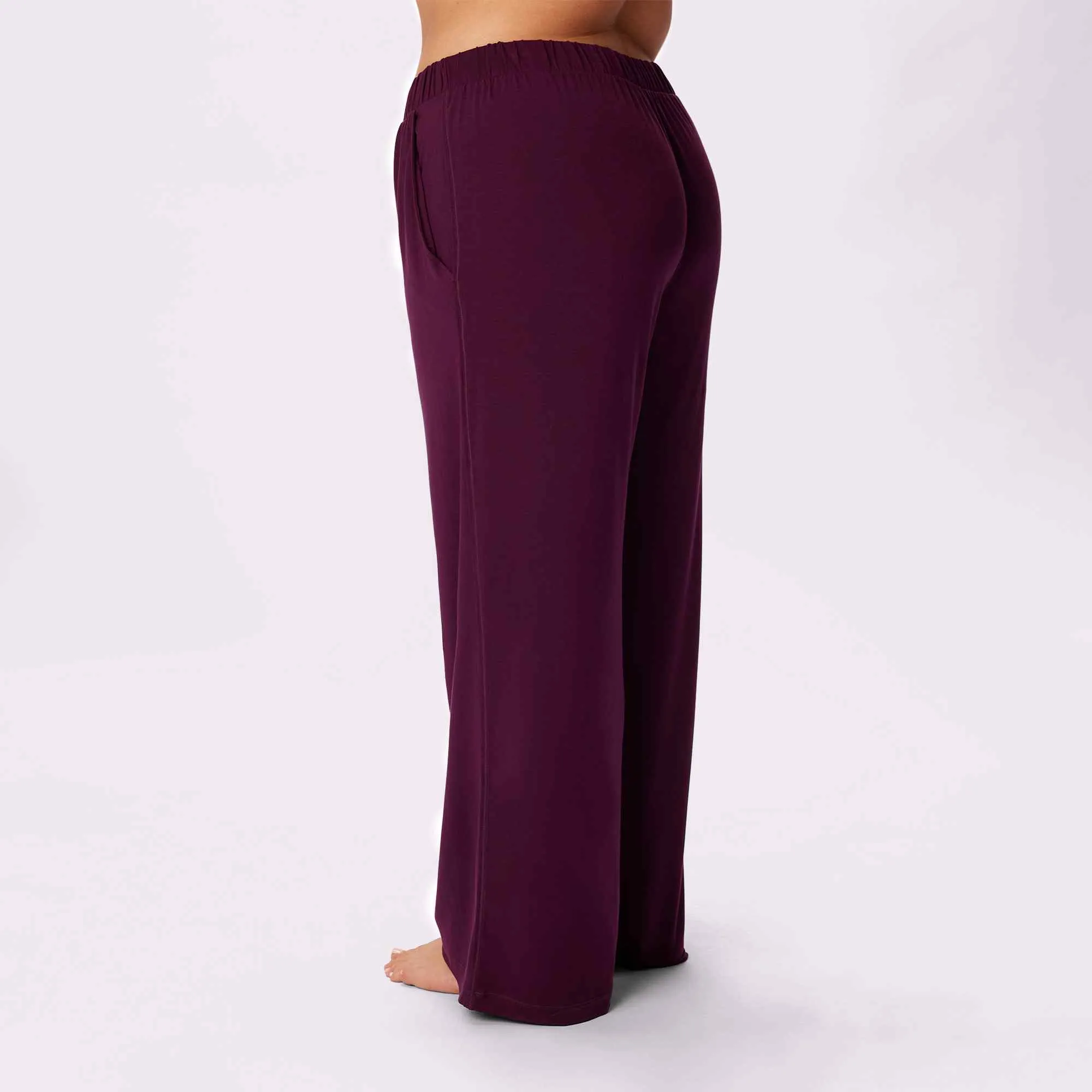 Cloud Sleep Pocket Pant | SuperSoft (Crushed Berry Plaid)