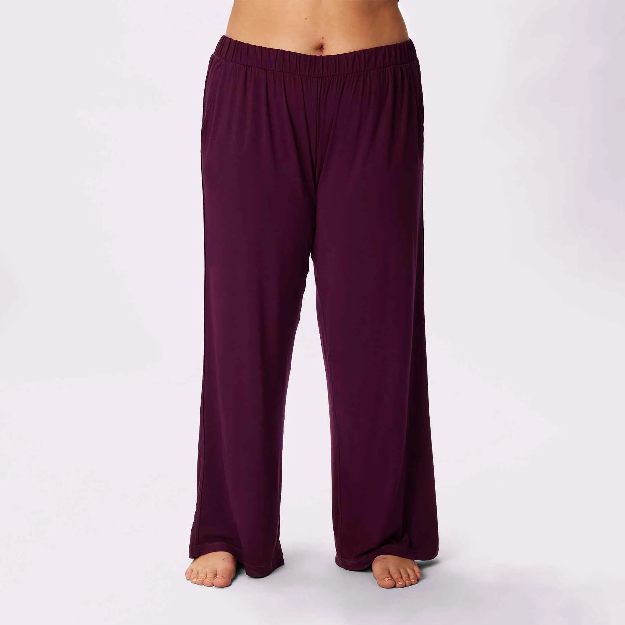 Cloud Sleep Pocket Pant | SuperSoft (Crushed Berry Plaid)