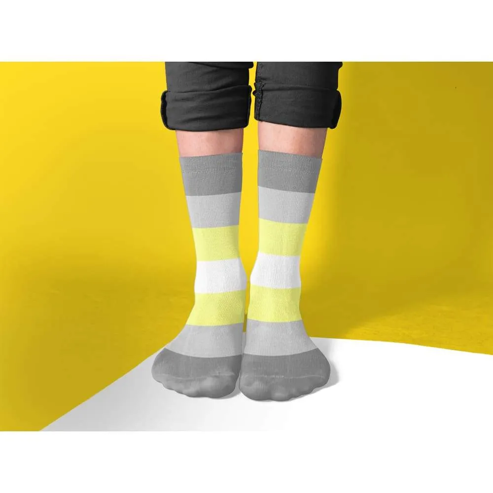Demigender Pride Flag Tube Socks