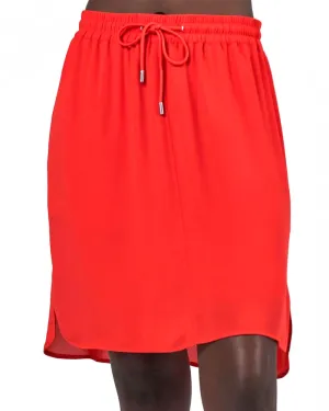 Flame Georgette Drawstring Skirt