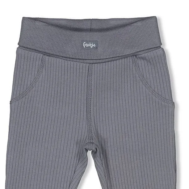 FOREVER BESTIE	- Drop Needle Rib Jersey Fashion Pants