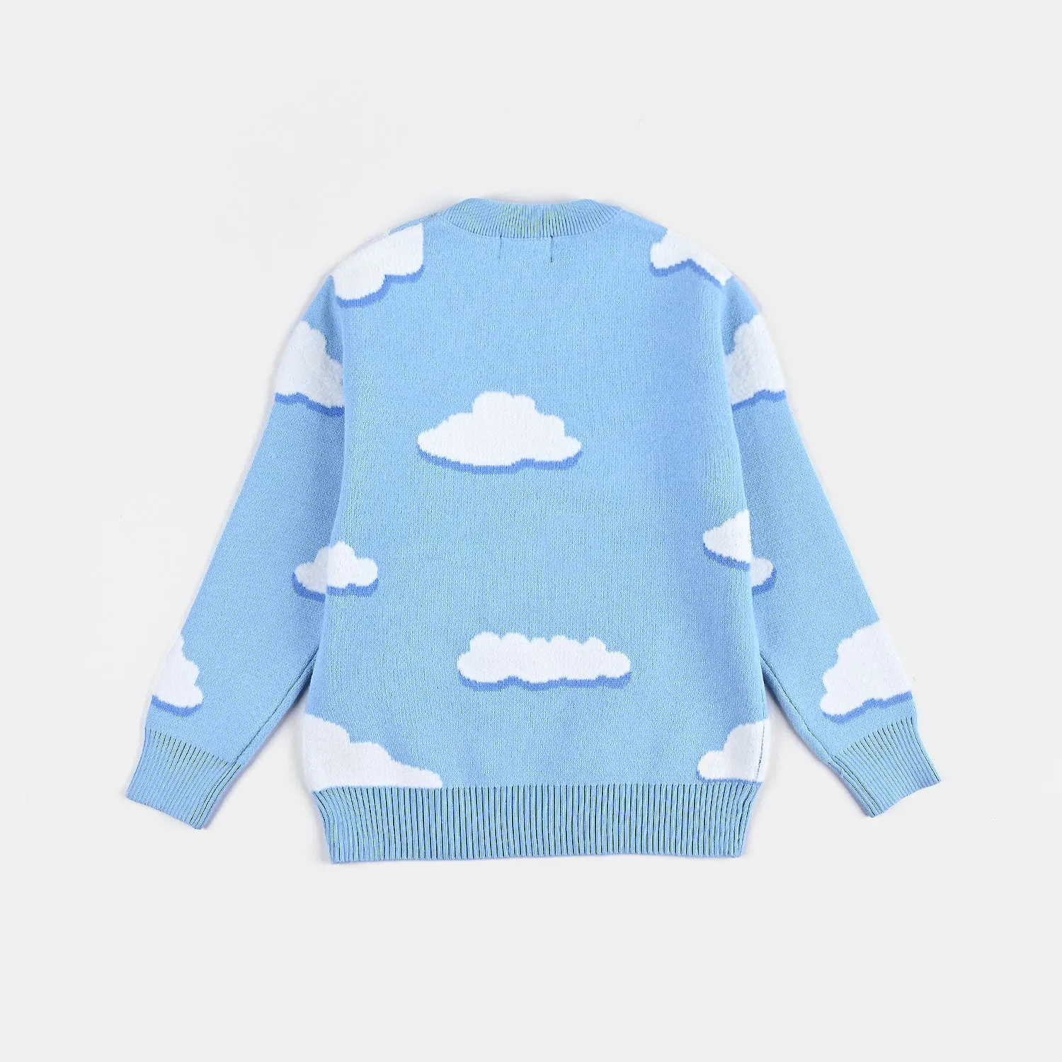Girls Knitted Sweater - Blue