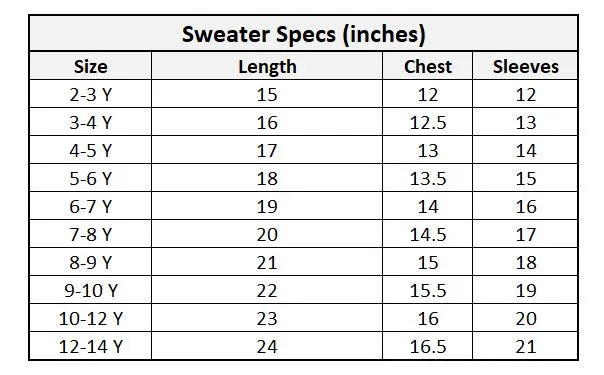 Girls Knitted Sweater - Blue
