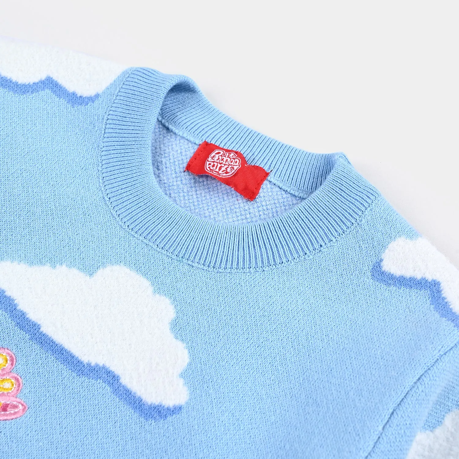Girls Knitted Sweater - Blue