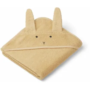 Liewood Albert Baby towel in Rabbit Yellow