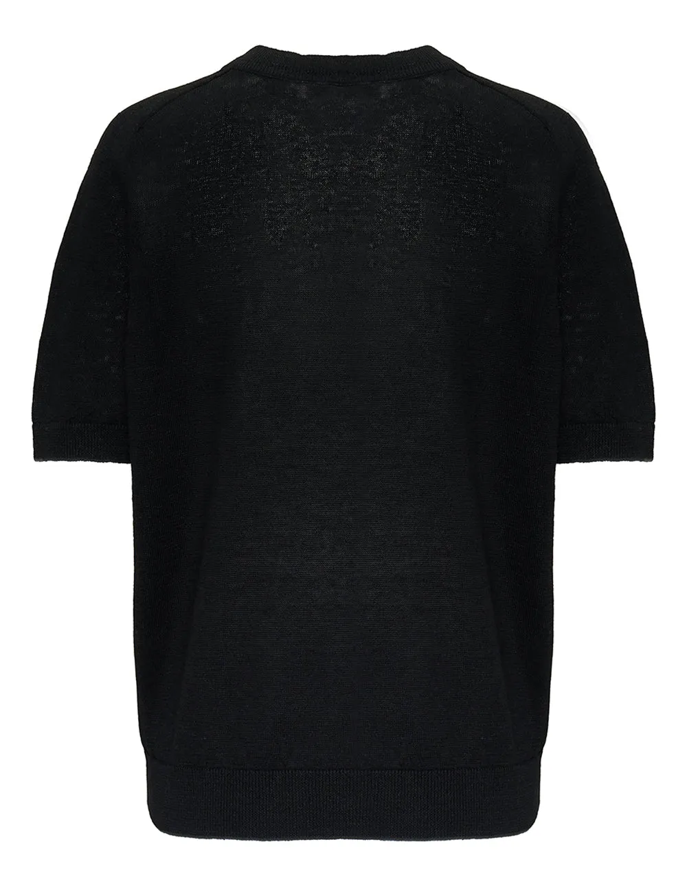 Linen Short Sleeve V-Neck Sweater
