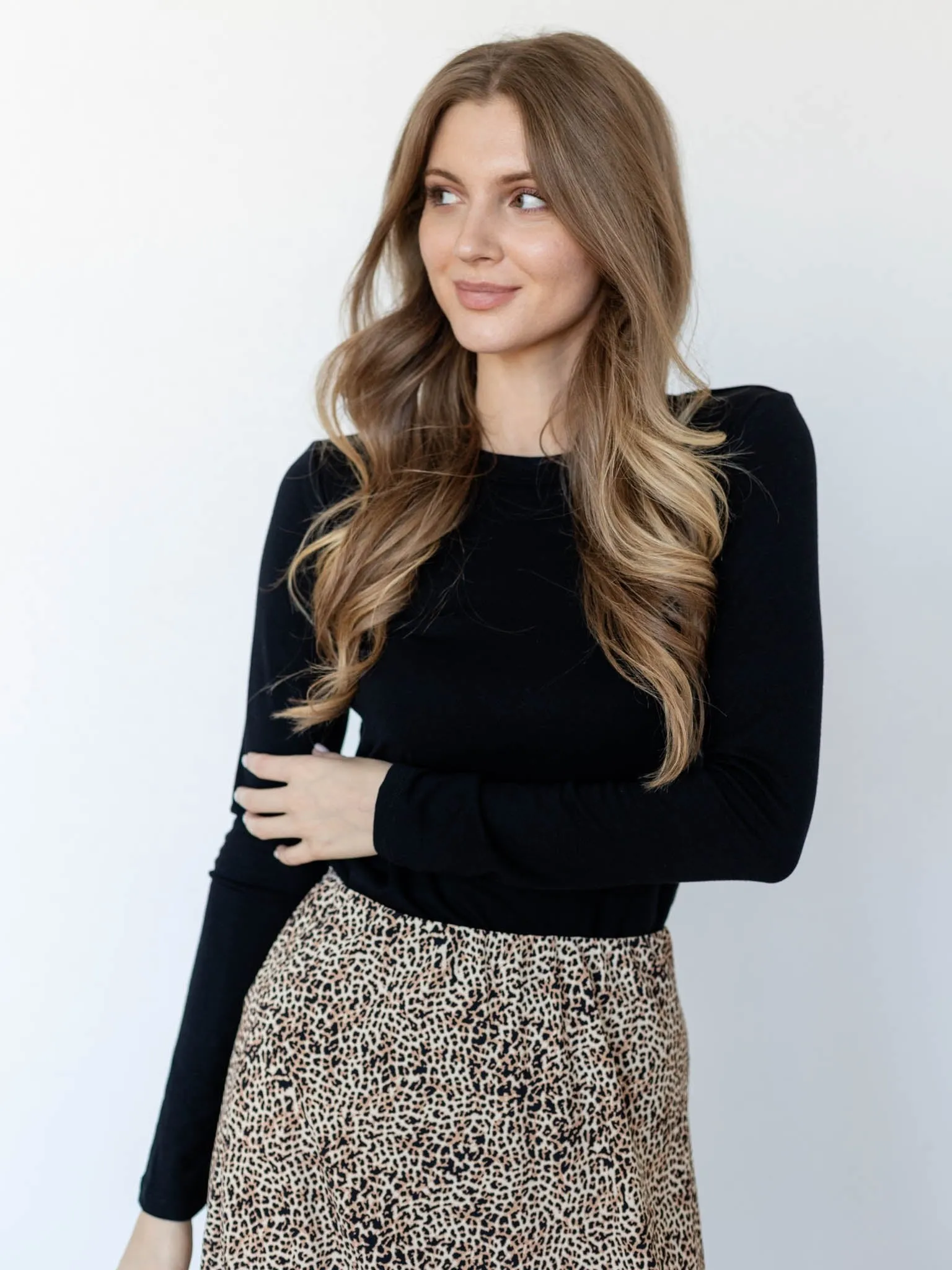 Long Sleeve Round Neck Top