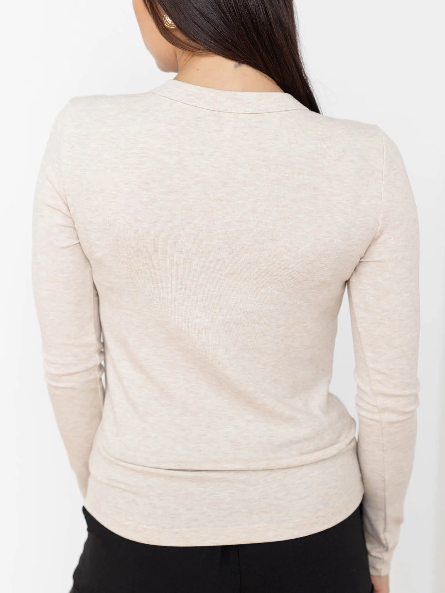 Long Sleeve Round Neck Top