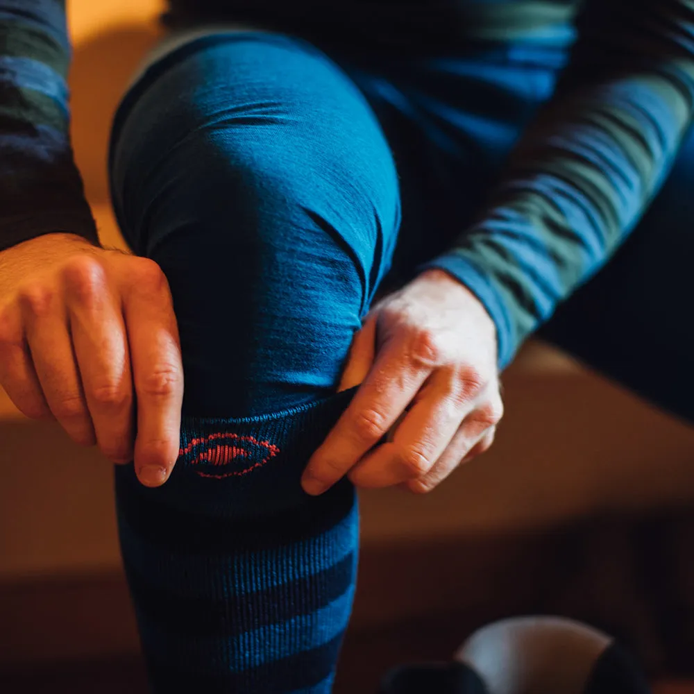 Merino Blend Ski Socks (Navy/Blue)