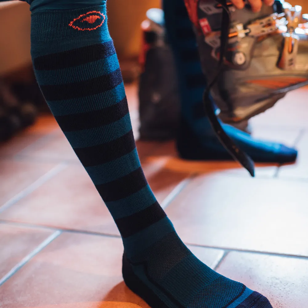 Merino Blend Ski Socks (Navy/Blue)