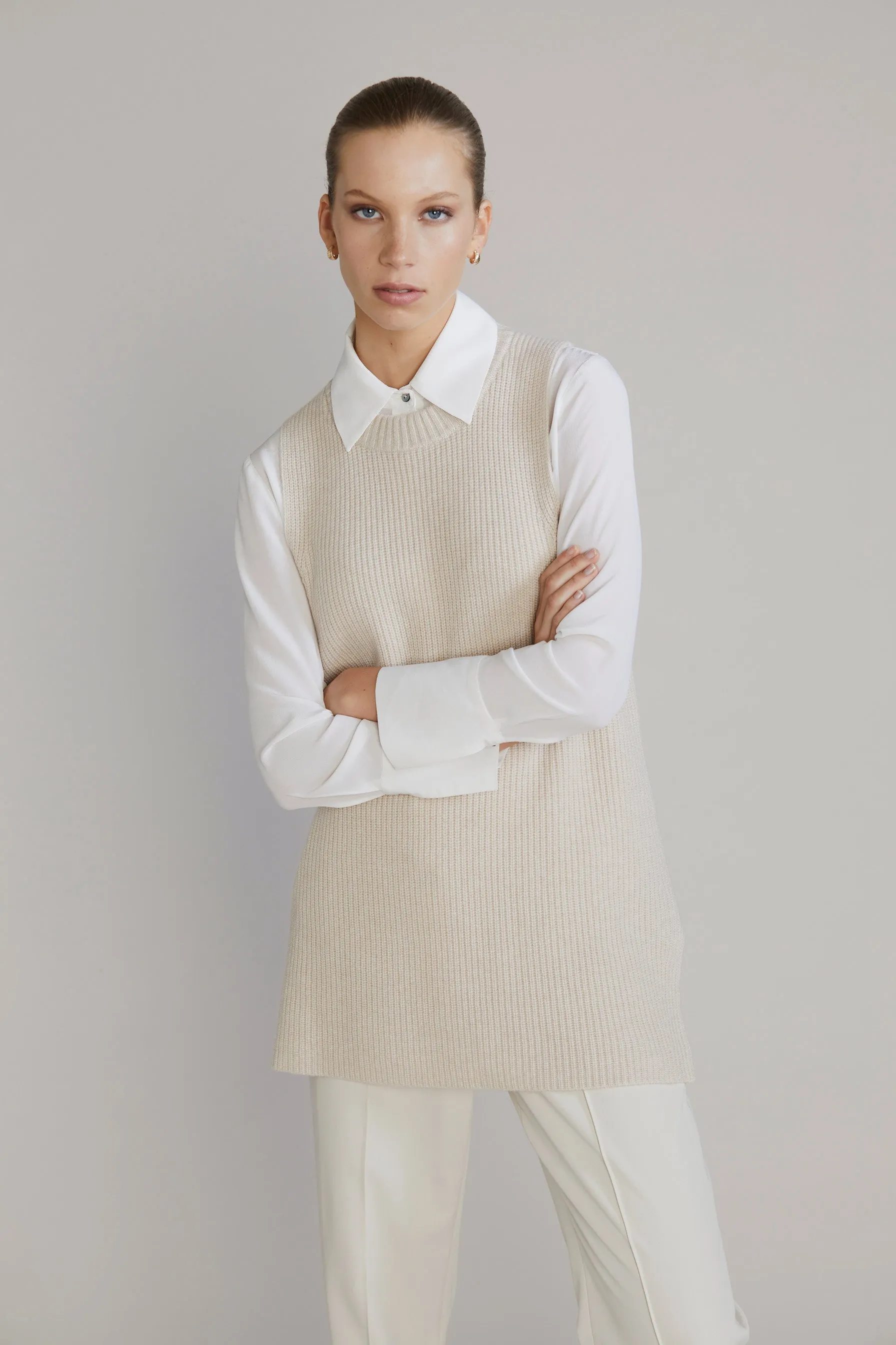 Mia Silk Shirt - Pearl