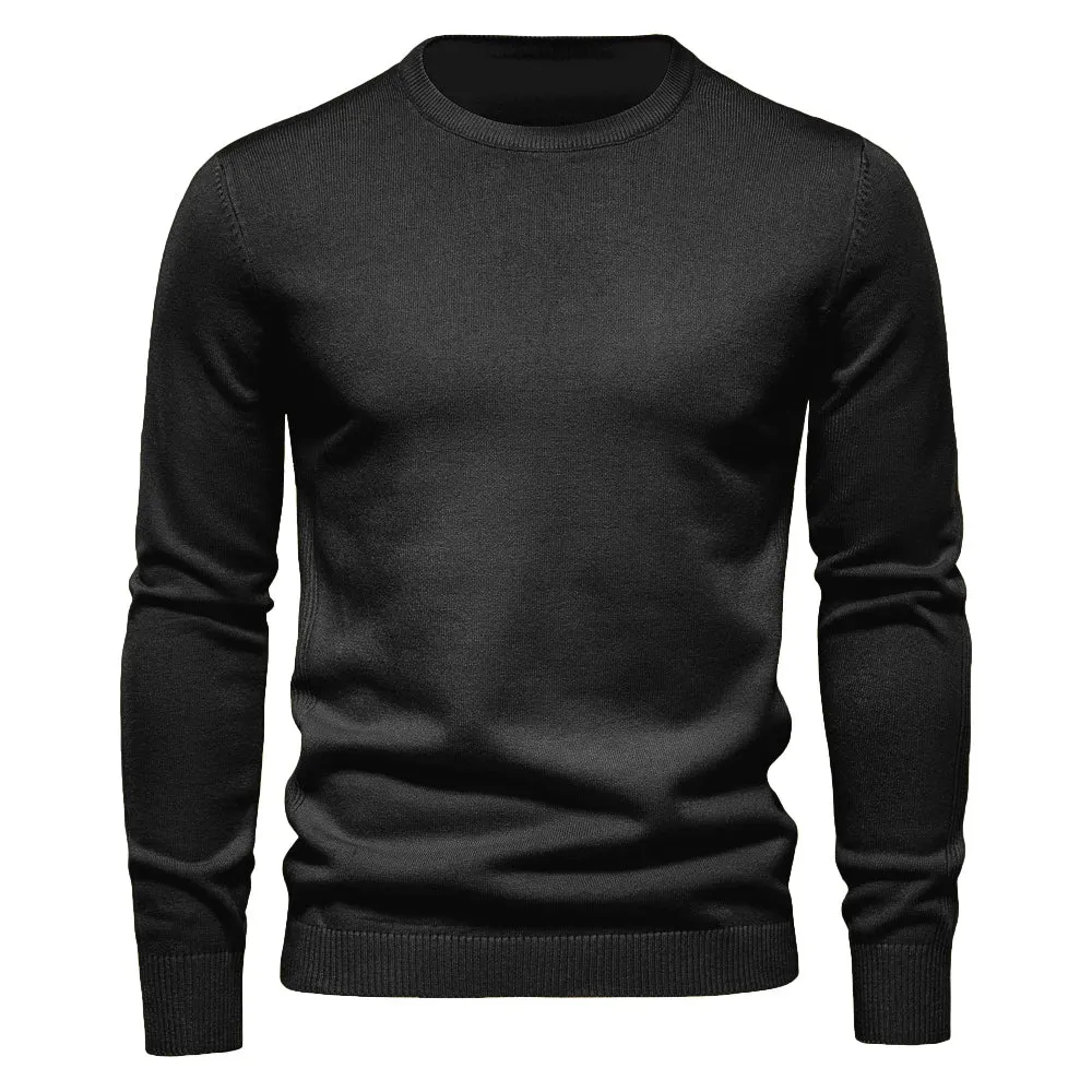 O-neck Pullover Men's Sweater Casual Solid Color Warm Sweater Men Winter Fashion Slim Mens Sweaters 11 Colors