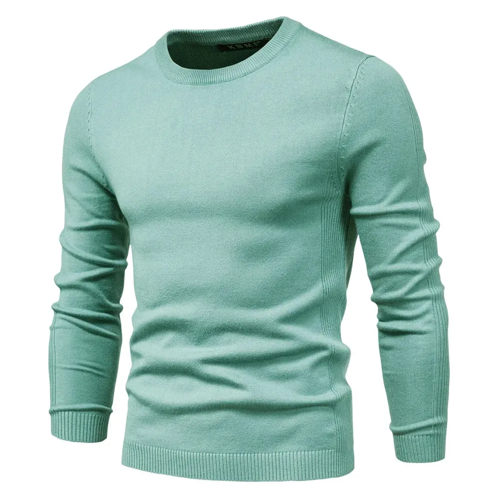 O-neck Pullover Men's Sweater Casual Solid Color Warm Sweater Men Winter Fashion Slim Mens Sweaters 11 Colors