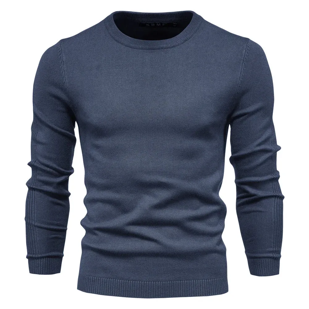 O-neck Pullover Men's Sweater Casual Solid Color Warm Sweater Men Winter Fashion Slim Mens Sweaters 11 Colors