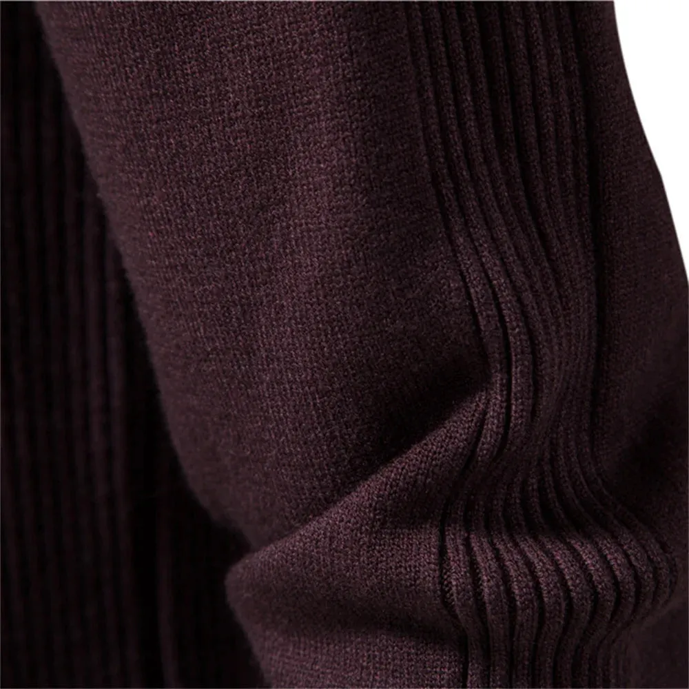 O-neck Pullover Men's Sweater Casual Solid Color Warm Sweater Men Winter Fashion Slim Mens Sweaters 11 Colors