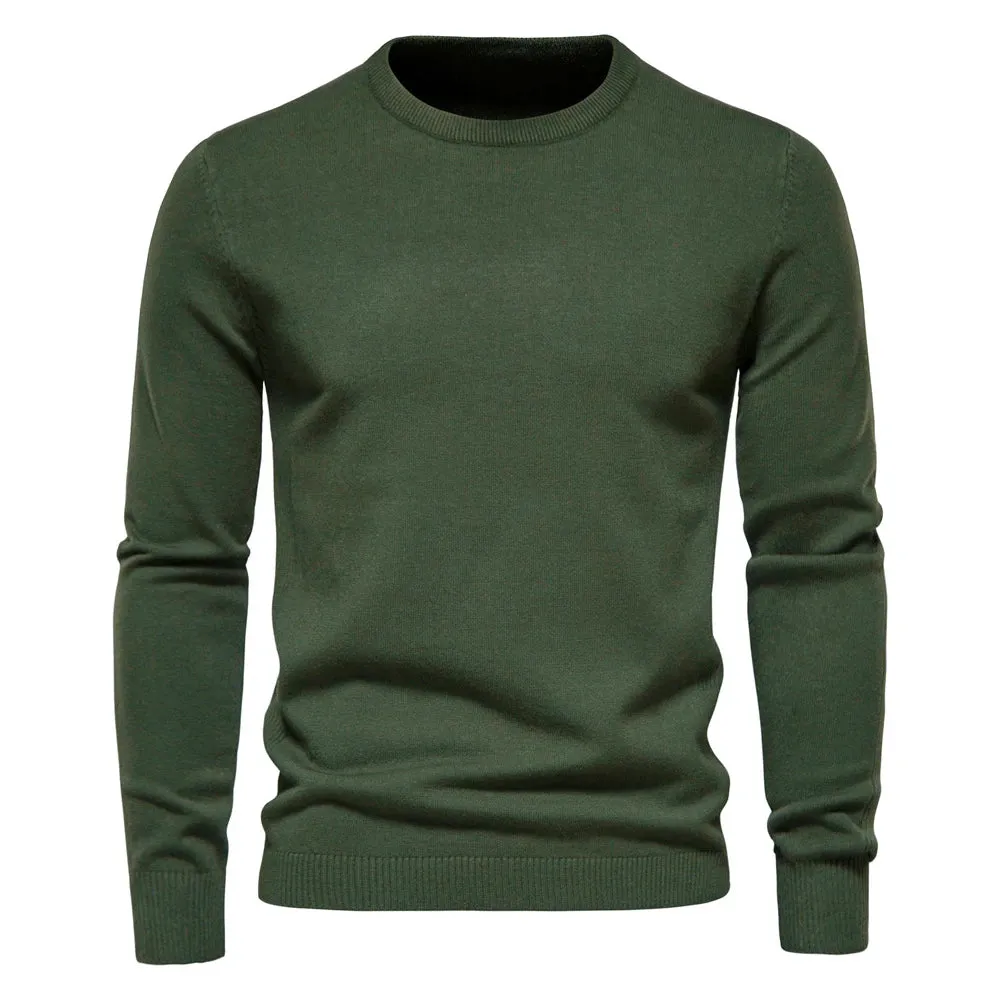O-neck Pullover Men's Sweater Casual Solid Color Warm Sweater Men Winter Fashion Slim Mens Sweaters 11 Colors