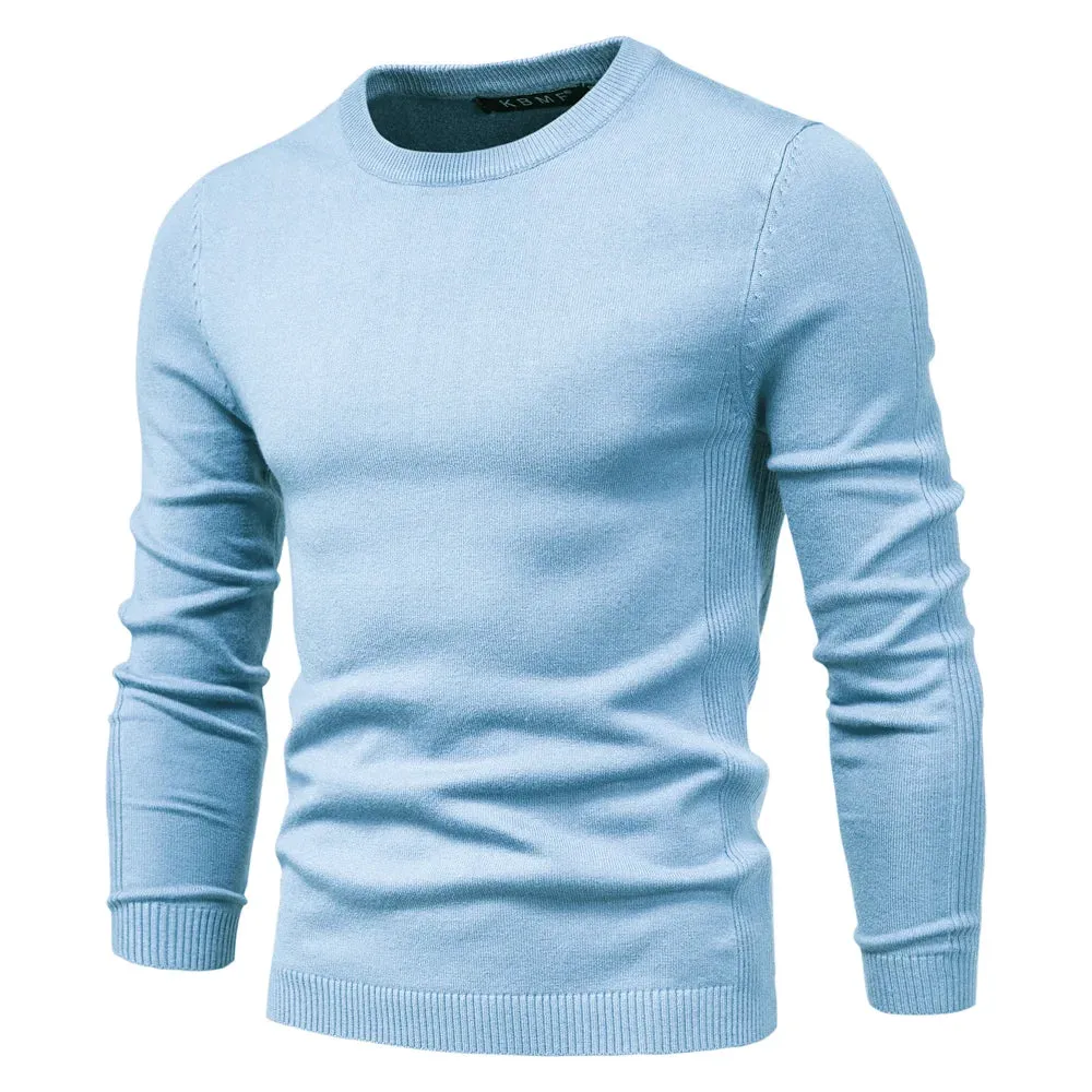 O-neck Pullover Men's Sweater Casual Solid Color Warm Sweater Men Winter Fashion Slim Mens Sweaters 11 Colors