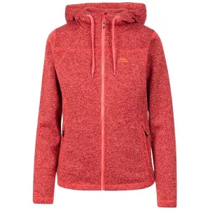 Odelia Womens Full Zip Fleece Hoodie in Dark Cherry