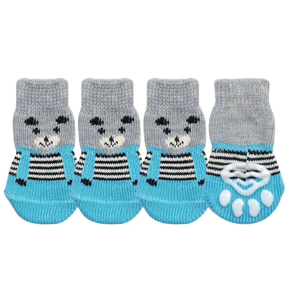 Pet Knit Skid Warm Love Cotton Socks