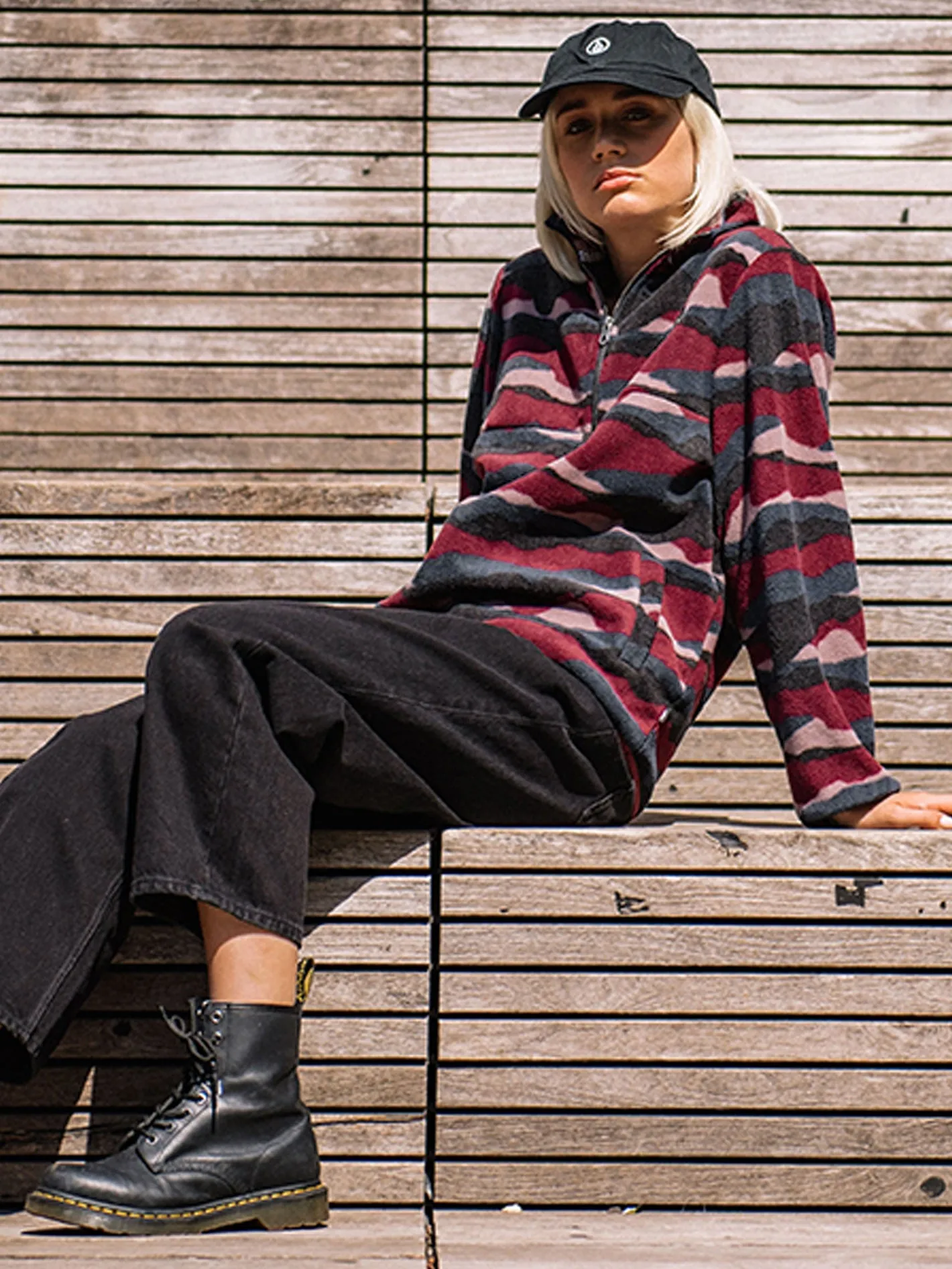 Pheelin It Mock Neck - Burgundy