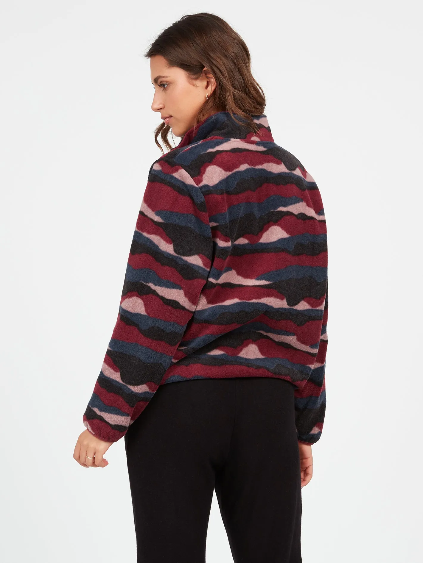 Pheelin It Mock Neck - Burgundy