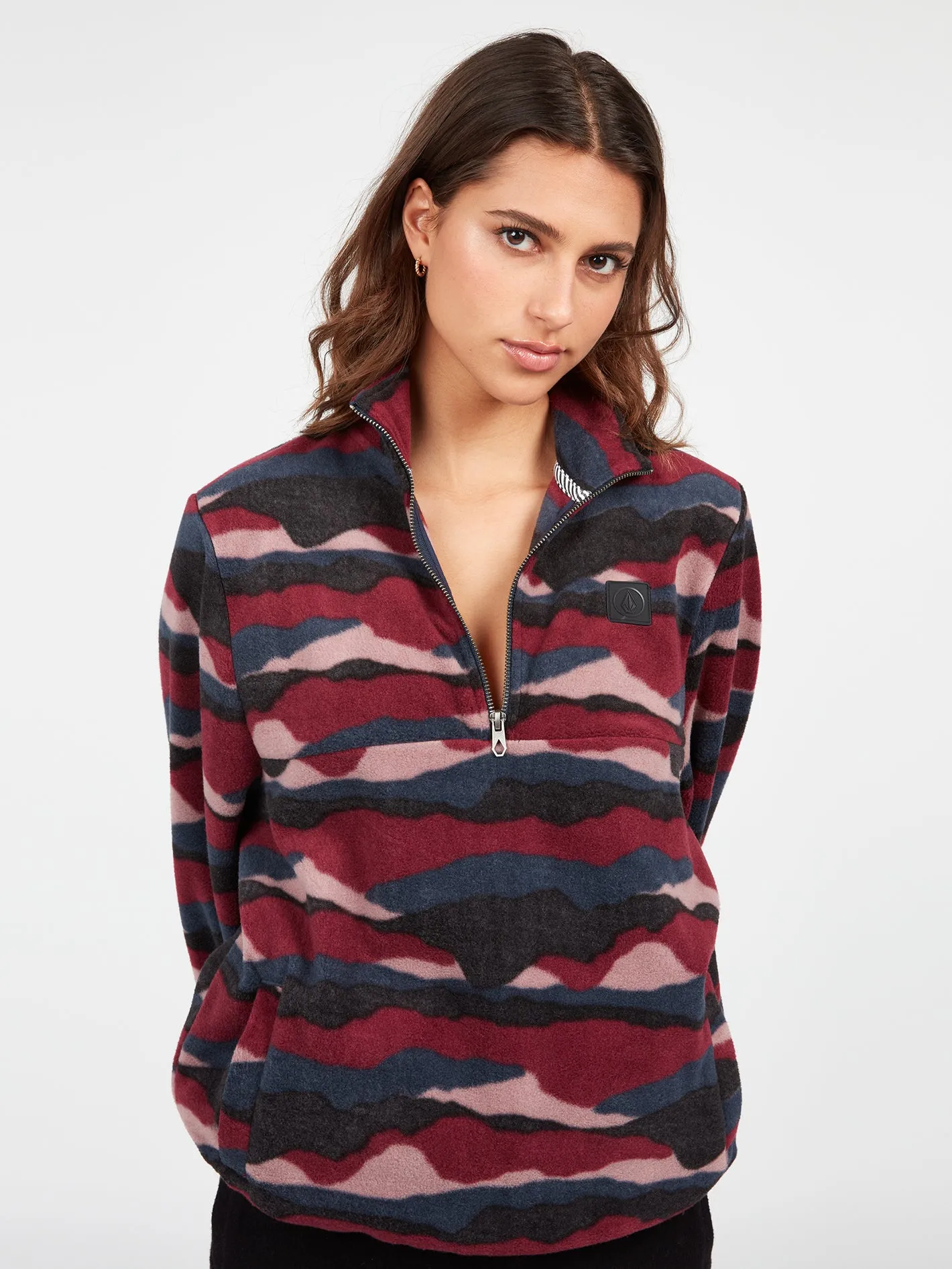 Pheelin It Mock Neck - Burgundy