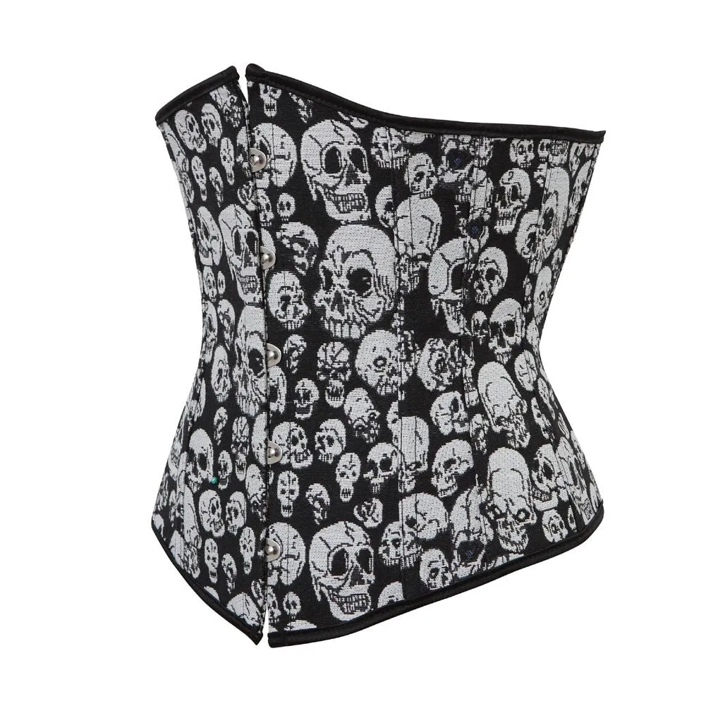 Plus Size Underbust Retro Skull Steampunk Corsets for Women