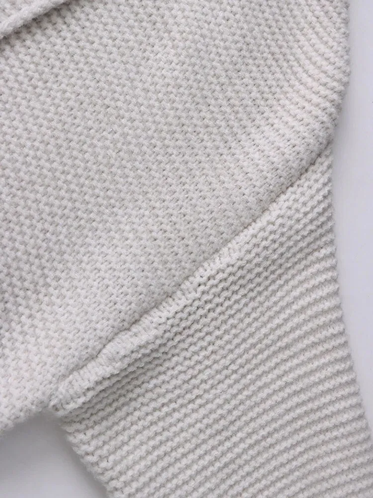 Pre Order:  Tie Waist Knitted Loose Cardigan
