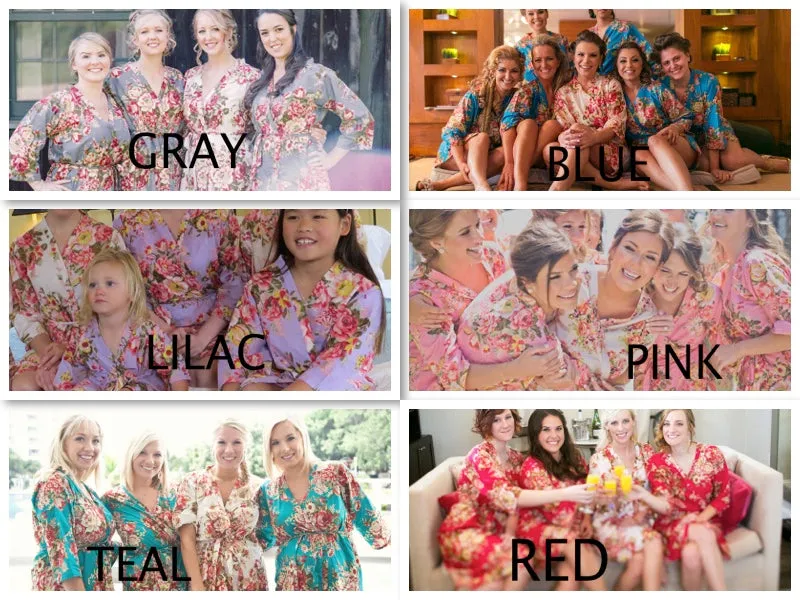 Red Bridesmaids Robes