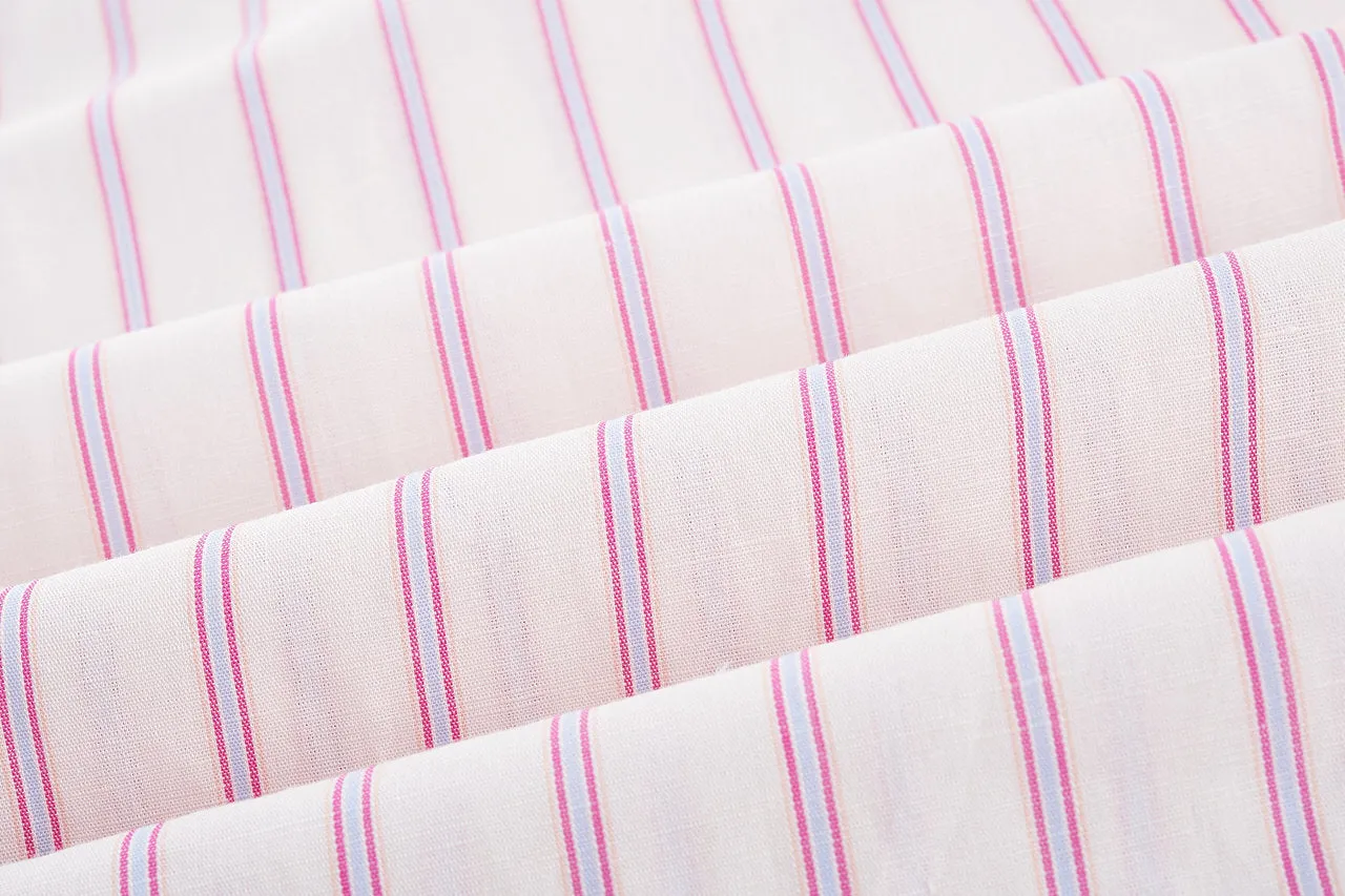 Relaxed Cotton Linen Stripe Shirt