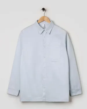 Relaxed Snap Button Shirt Illusion Blue
