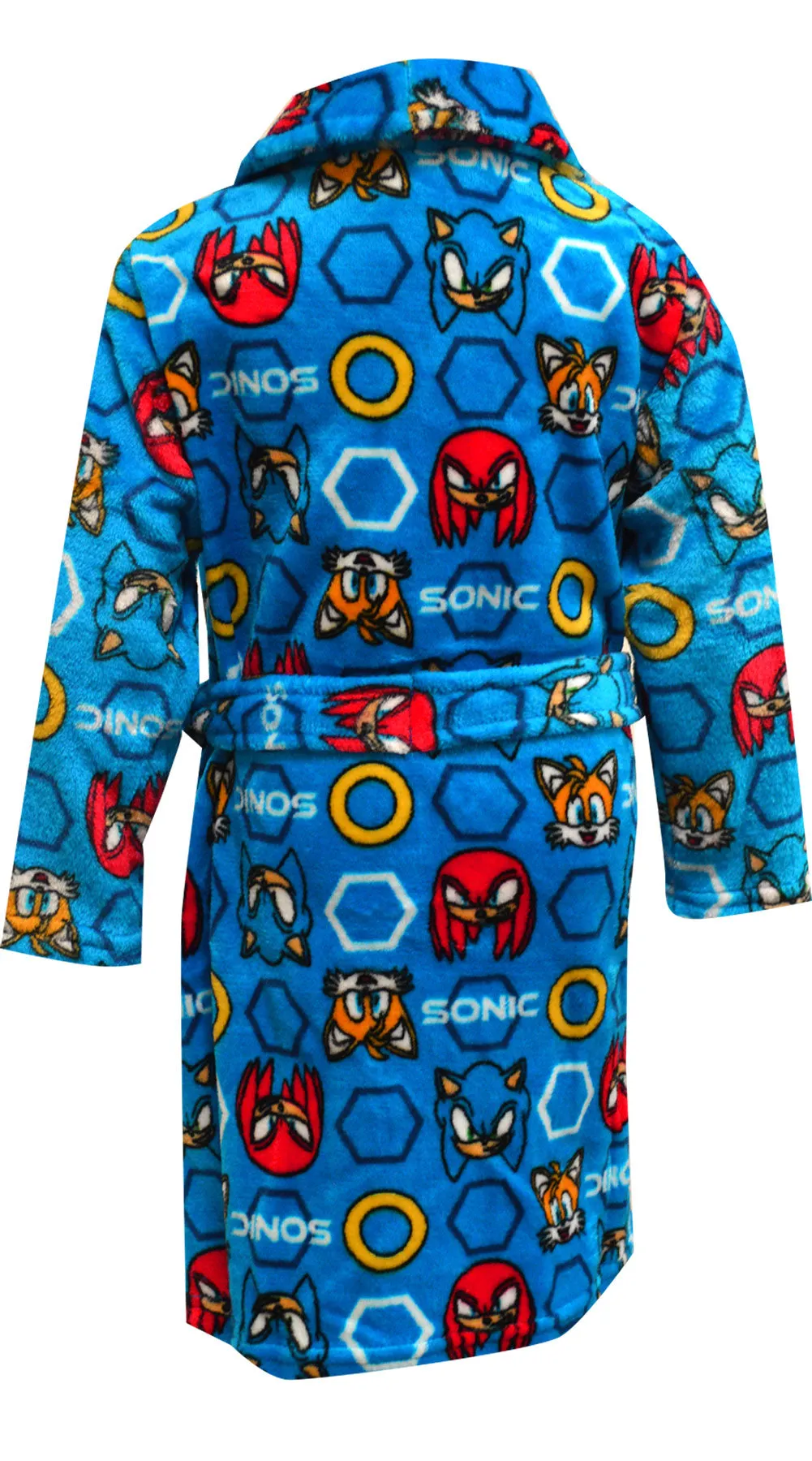 Sonic the Hedgehog Blue Plush Boys Robe