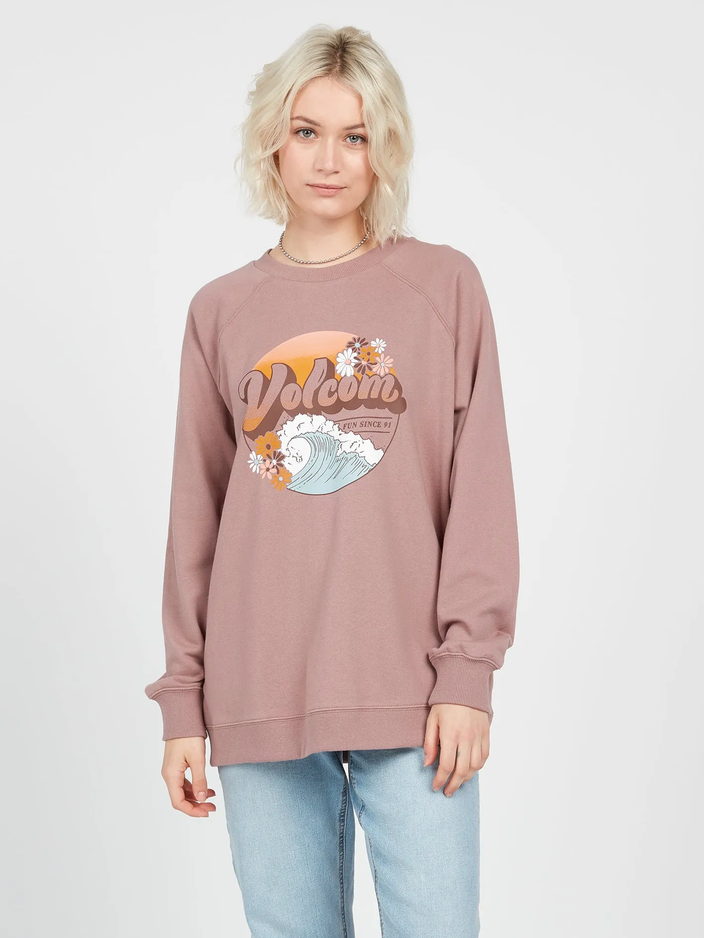 Stone Magic Boyfriend Sweatshirt - Raisin