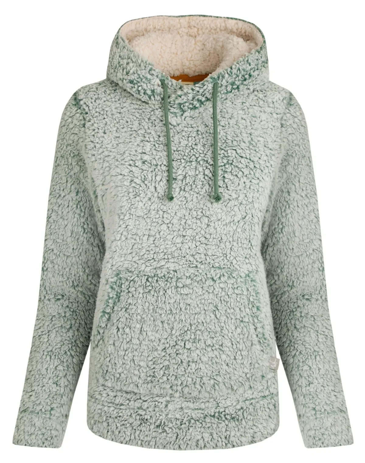 Weird Fish Womens Yara Cosy Fleece Hoody - Ivy