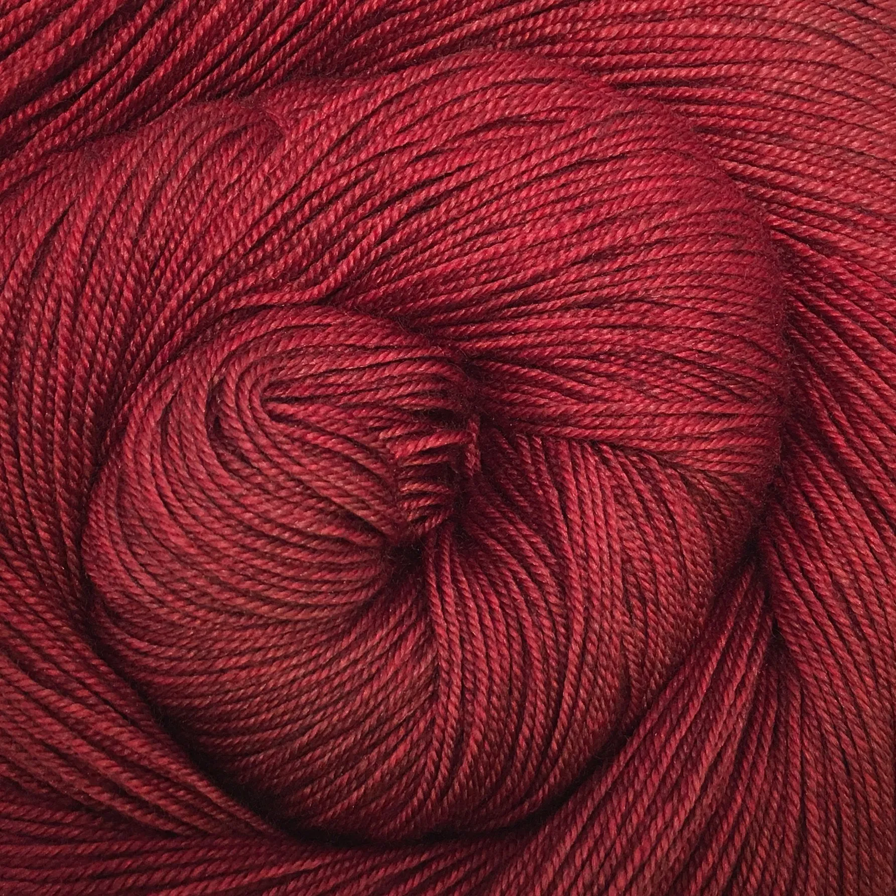 Yakity Yak Fingering Weight Yarn - Cherry Semi Solid