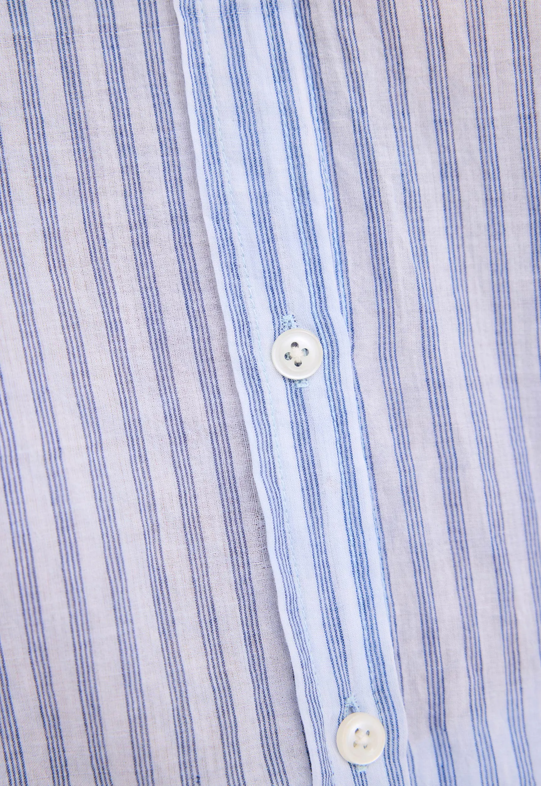 Yeats Shirt - Four Stripe in Denim Blue